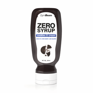 ZERO SIRUP Cookies & Cream - GymBeam, cookies a krém, 320ml