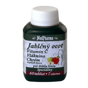 MedPharma  Jablčný ocot, vitamín C, vláknina, chróm 67 tbl