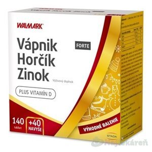 WALMARK Vápnik Horčík Zinok FORTE PROMO 2022, 180 tbl