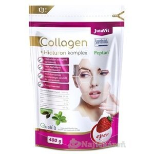 JutaVit Kolagén 10 g + Hyalurón komplex - Jahoda, prášok 1x400g