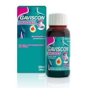 GAVISCON DUO EFEKT Perorálna suspenzia 1x300 ml