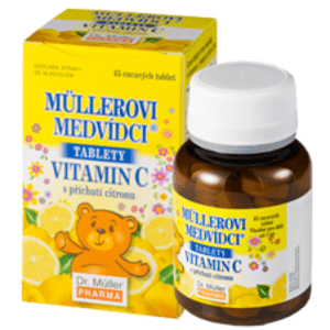 MÜLLEROVE medvedíky - vitamín C s príchuťou citrónu 45tbl