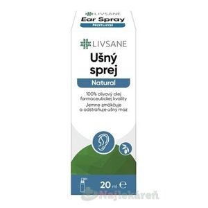 LIVSANE Ušný sprej Natural s olivovým olejom 20 ml