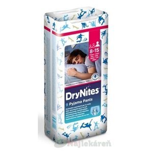 HUGGIES DRY NITES LARGE plienkové nohavičky PRE CHLAPCOV (8-15 rokov), 9ks