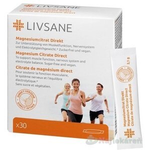 LIVSANE Magnesium Citrát Direct vrecúška s obsahom granulátu 30 ks