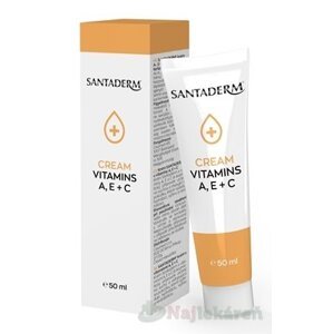 SANTADERM CREAM VITAMINS A, E + C krém s vitamínmi na suchú a odlupujúcu sa pokožku 50 ml