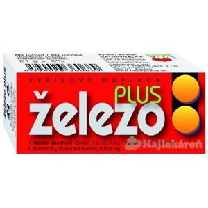 NATURVITA ŽELEZO PLUS 60 tabliet