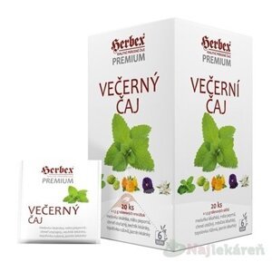 HERBEX Premium VEČERNÝ ČAJ bylinná zmes, čaj 20x1,5g