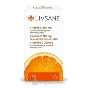 LIVSANE Vitamín C 200 mg 60 tbl