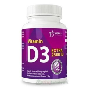 NUTRICIUS Vitamín D3 EXTRA 2500 IU 30tbl