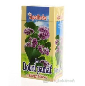 APOTHEKE ČAJ PRE DOBRÚ PAMÄŤ GINKGO BILOBA, 20x1,5 g