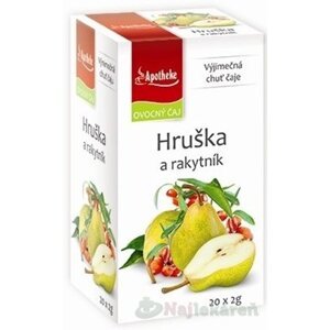 APOTHEKE PREMIER SELECTION ČAJ HRUŠKA A RAKYTNÍK, 20x2 g