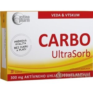 Astina Pharm CARBO UltraSorb aktívne uhlie 300 mg 20 ks