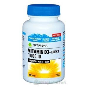 SWISS NATUREVIA VITAMIN D3-EFEKT 1000 I.U., 90 ks