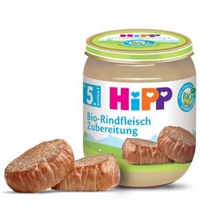 HiPP Bio príkrm hovädzie mäso - pyré 125g