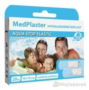 MedPlaster Náplasť AQUA STOP ELASTIC  vodeodolná s vankúšikom 20ks