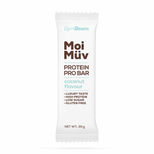 MoiMüv Proteínová tyčinka Protein Pro Bar - GymBeam kokos 12 x 55 g