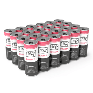 MOXY power+ - GymBeam jahodová limonáda 24 x 330 ml