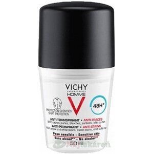 VICHY Homme DEO Roll-on proti škvrnám 48H 50ml