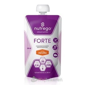 Nutrego FORTE s príchuťou marhuľa, 12x200ml