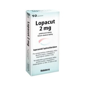 Lopacut 2 mg na hnačku 10 tabliet