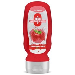 Bezkalorický sirup Strawberry Syrup - GymBeam, 320ml