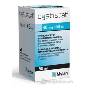 CYSTISTAT 40mg/50ml pri cystitíde 50 ml