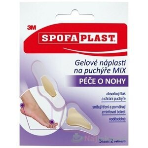 3M SPOFAPLAST Gélové náplasti na pľuzgiere, mix veľkostí a tvarov, 1x5 ks