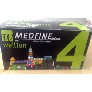 Wellion MEDFINE plus Penneedles 4mm ihla na aplikáciu inzulínu pomocou pera 100ks