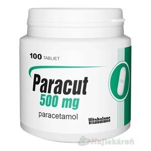 Paracut 500 mg proti bolesti a horúčke 100 tabliet