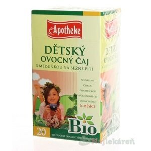 APOTHEKE BIO SELECTION DETSKÝ OVOC.ČAJ S MEDOVKOU, 20x2 g