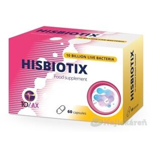 TOZAX Hisbiotix probiotiká, podporuje trávenie 60 kapsúl