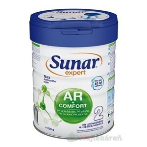 Sunar Expert AR+COMFORT 2 dojčenská výživa (od ukonč. 6. mesiaca) 700 g