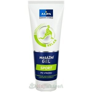 ALPA SportStar GEL MASÁŽNY ŠPORT, po športovom výkone, 210 ml