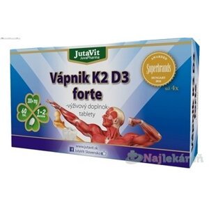 JutaVit Vápnik K2 D3 forte, 60 ks