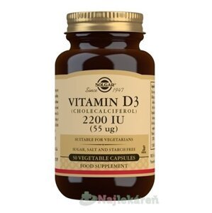 Solgar Vitamín D3 2200 IU 50 ks