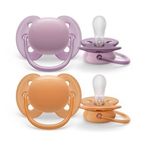 Philips AVENT Cumlík Ultrasoft Premium neutral 6-18m dievča 2 ks