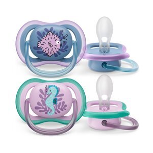 Philips AVENT Cumlík Ultra air obrázok 6-18m dievča (more) 2ks