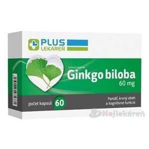 PLUS LEKÁREŇ Ginkgo biloba 60 mg 1x60 ks