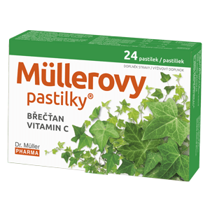 MÜLLEROVE pastilky BREČTAN, VIT. C 1x24 ks