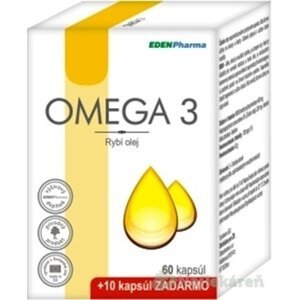 EDENPharma OMEGA 3, cps 60 +10 zdarma (70 ks)