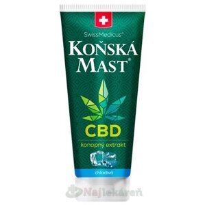 SwissMedicus KONSKÁ MASŤ s CBD chladivá na kĺby a šľachy 200 ml