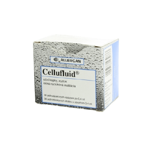 CELLUFLUID na liečbu príznakov suchého oka 30x0,4 ml