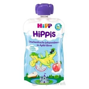 HiPP BIO ovocný príkrm jablko-hruška-dračie ovocie-ríbezle 100g