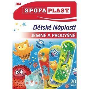 3M SPOFAPLAST č.116 Detské Náplasti jemné a priedušné, mix 20ks