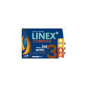 LINEX COMPLEX obsahuje živé baktérie 28 kapsúl