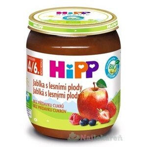 HiPP Príkrm ovocný BIO Jablká s lesnými plodmi (od ukonč. 4./6. mesiaca) 125 g