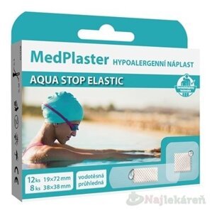 MedPlaster Náplasť AQUA STOP ELASTIC vodeodolná s vankúšikom 20ks