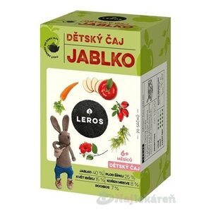 LEROS DETSKÝ ČAJ JABLKO nálevové vrecká (od 6+ mesiacov) 20x2g (40g)