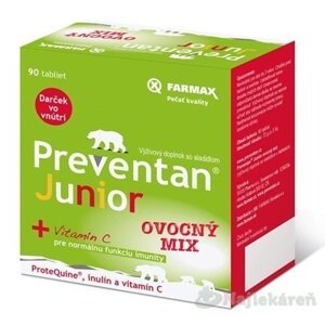 FARMAX Preventan Junior + vitamín C, 30 ks